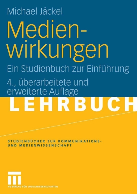 Cover image for book Medienwirkungen