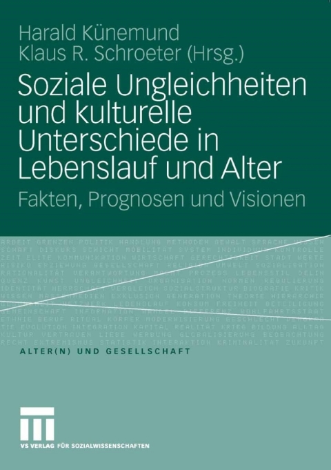 Cover image for book Soziale Ungleichheiten und kulturelle Unterschiede in Lebenslauf und Alter