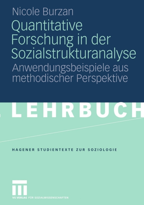 Cover image for book Quantitative Forschung in der Sozialstrukturanalyse