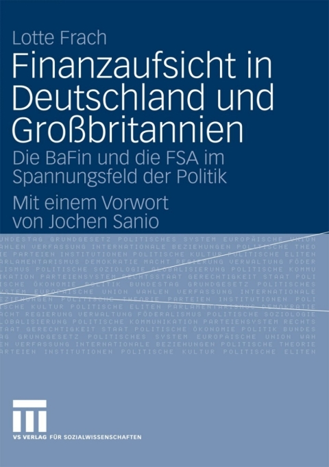 Cover image for book Finanzaufsicht in Deutschland und Großbritannien