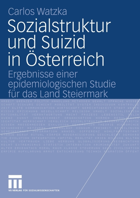 Cover image for book Sozialstruktur und Suizid in Österreich