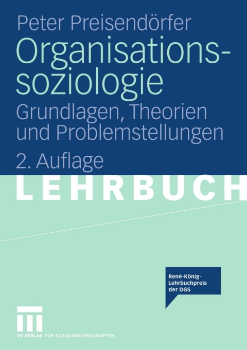 Cover image for book Organisationssoziologie