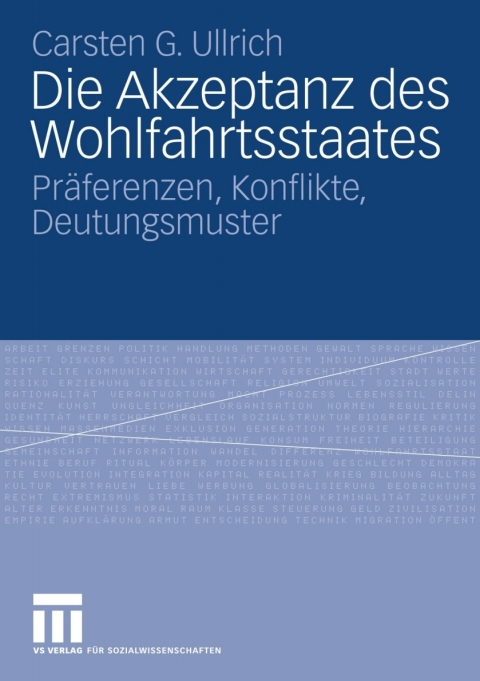 Cover image for book Die Akzeptanz des Wohlfahrtsstaates