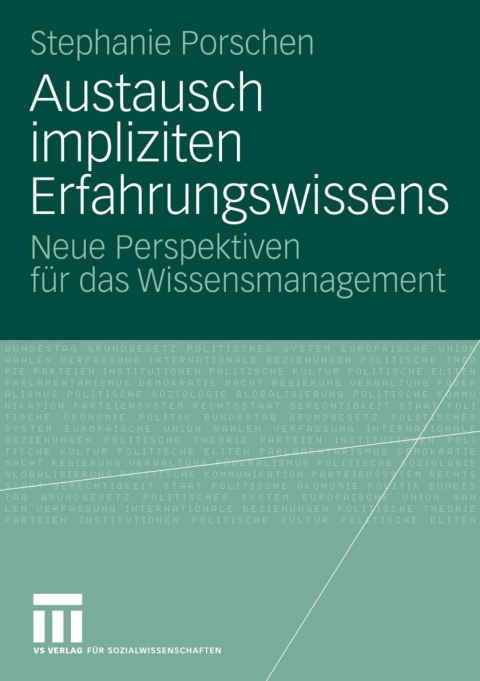 Cover image for book Austausch impliziten Erfahrungswissens