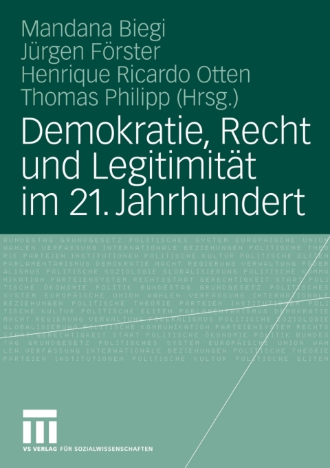 Cover image for book Demokratie, Recht und Legitimität im 21. Jahrhundert