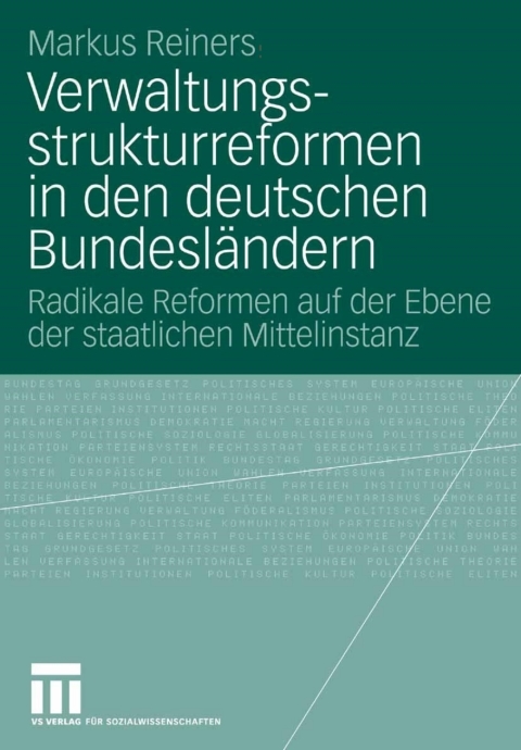 Cover image for book Verwaltungsstrukturreformen in den deutschen Bundesländern