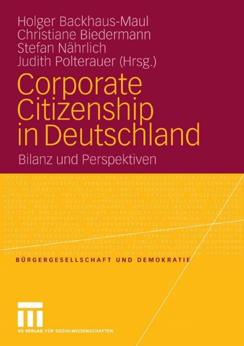 Cover image for book Corporate Citizenship in Deutschland