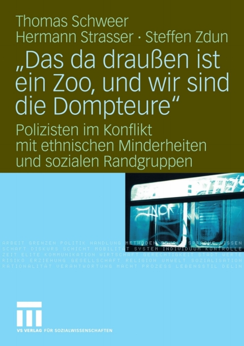 Cover image for book "Das da draußen ist ein Zoo, und wir sind die Dompteure"
