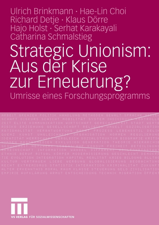 Strategic Unionism: Aus der Krise zur Erneuerung?