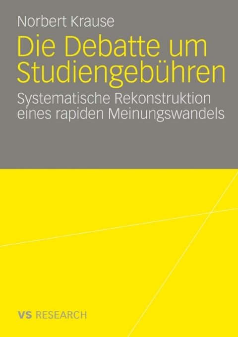 Cover image for book Die Debatte um Studiengebühren