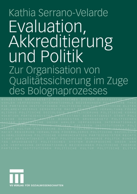 Cover image for book Evaluation, Akkreditierung und Politik