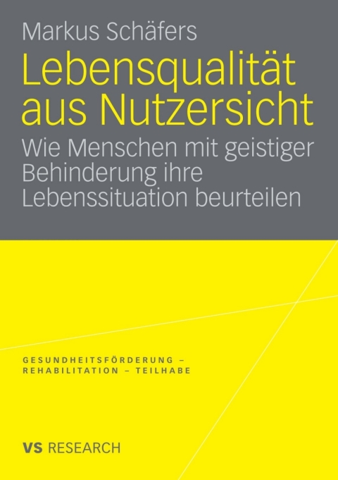 Cover image for book Lebensqualität aus Nutzersicht