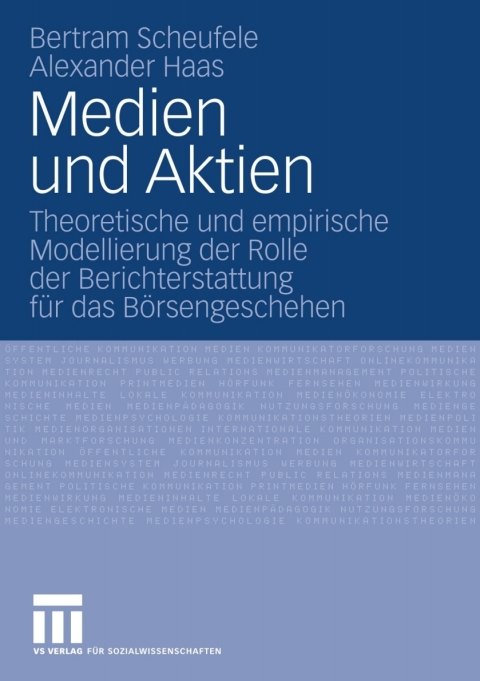 Cover image for book Medien und Aktien