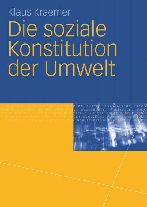 Cover image for book Die soziale Konstitution der Umwelt