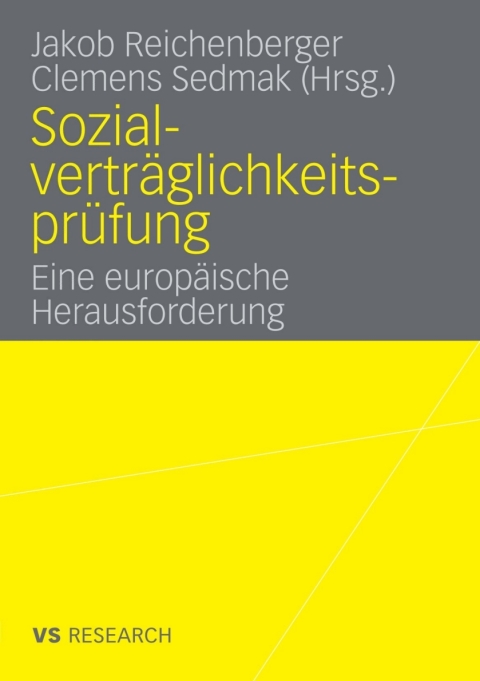 Cover image for book Sozialverträglichkeitsprüfung