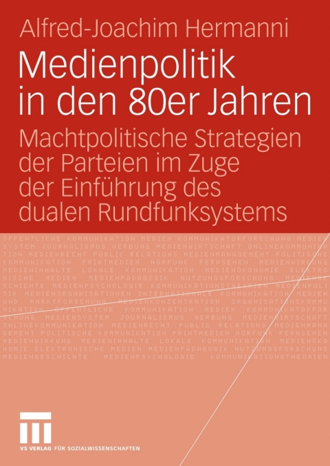 Cover image for book Medienpolitik in den 80er Jahren