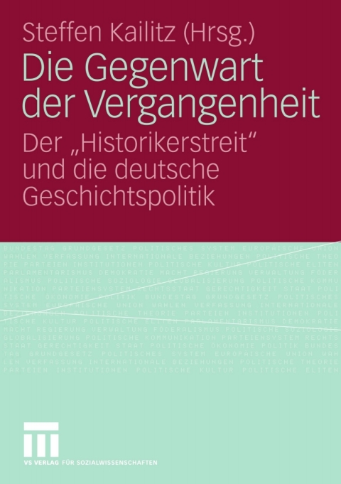 Cover image for book Die Gegenwart der Vergangenheit