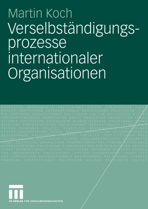 Cover image for book Verselbständigungsprozesse internationaler Organisationen