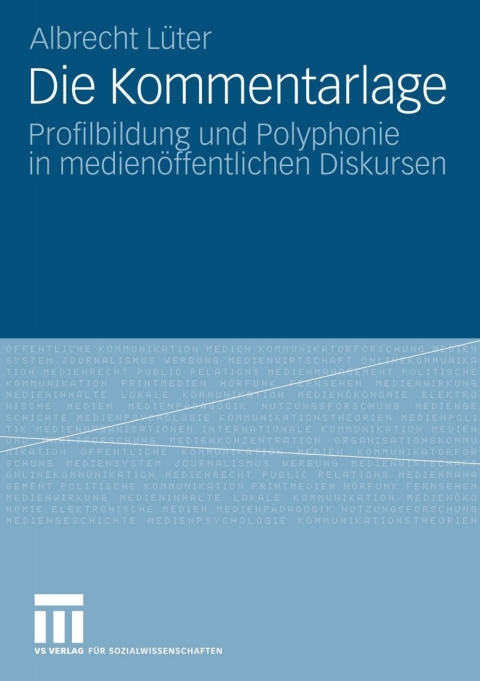 Cover image for book Die Kommentarlage
