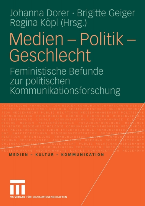 Cover image for book Medien - Politik - Geschlecht
