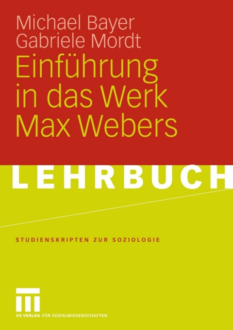Cover image for book Einführung in das Werk Max Webers