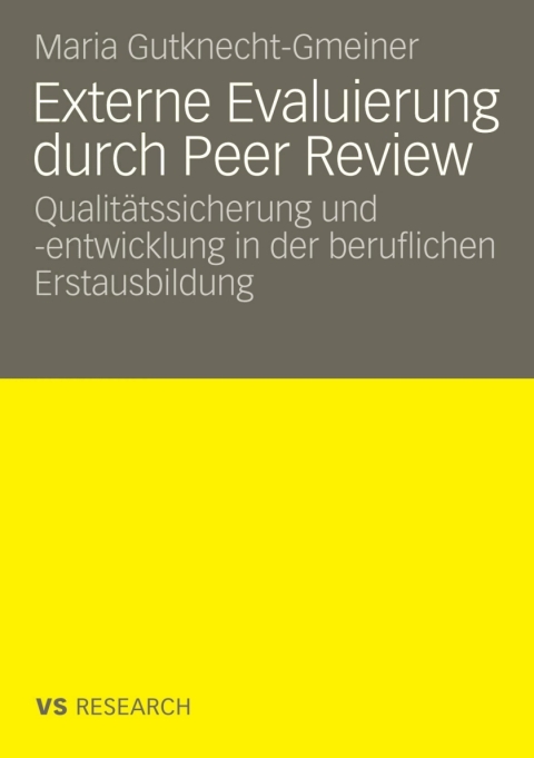 Cover image for book Externe Evaluierung durch Peer Review