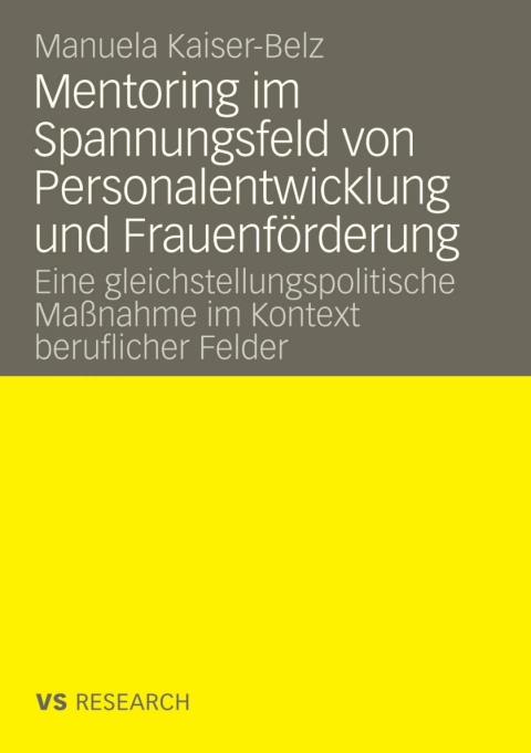 Cover image for book Mentoring im Spannungsfeld von Personalentwicklung und Frauenförderung