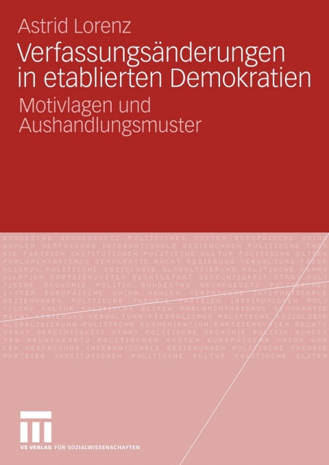 Cover image for book Verfassungsänderungen in etablierten Demokratien