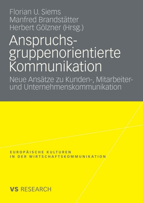 Cover image for book Anspruchsgruppenorientierte Kommunikation