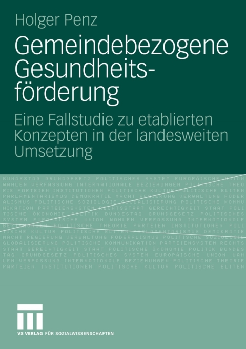 Cover image for book Gemeindebezogene Gesundheitsförderung
