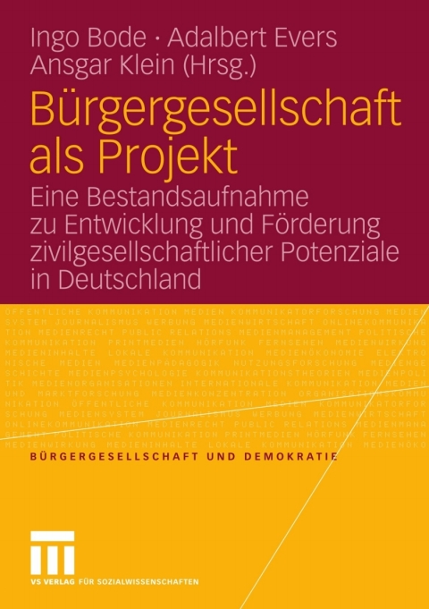 Cover image for book Bürgergesellschaft als Projekt