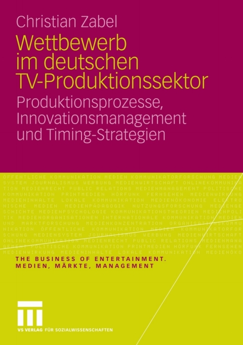 Cover image for book Wettbewerb im deutschen TV-Produktionssektor