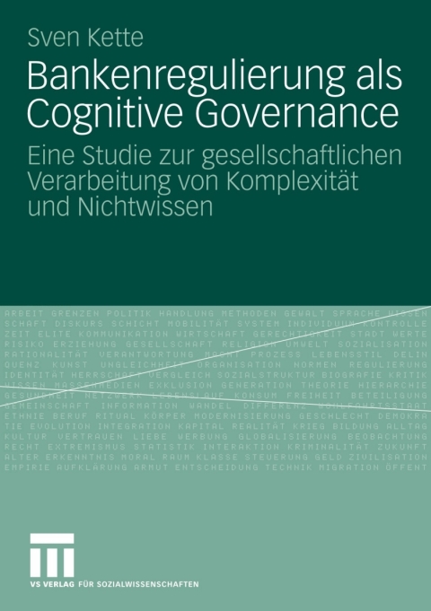 Cover image for book Bankenregulierung als Cognitive Governance