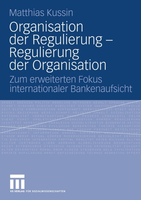 Cover image for book Organisation der Regulierung - Regulierung der Organisation