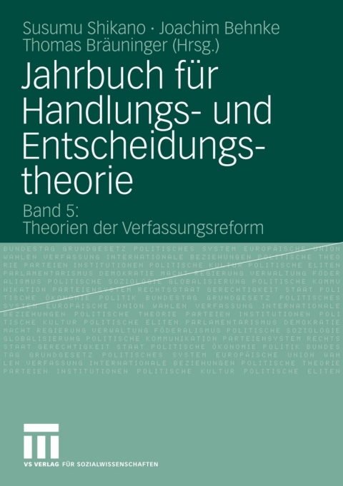 Cover image for book Jahrbuch für Handlungs- und Entscheidungstheorie