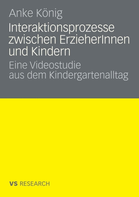Cover image for book Interaktionsprozesse zwischen ErzieherInnen und Kindern