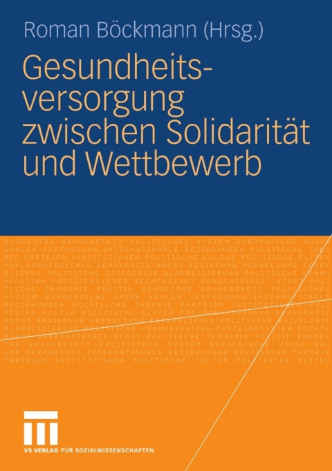 Cover image for book Gesundheitsversorgung zwischen Solidarität und Wettbewerb