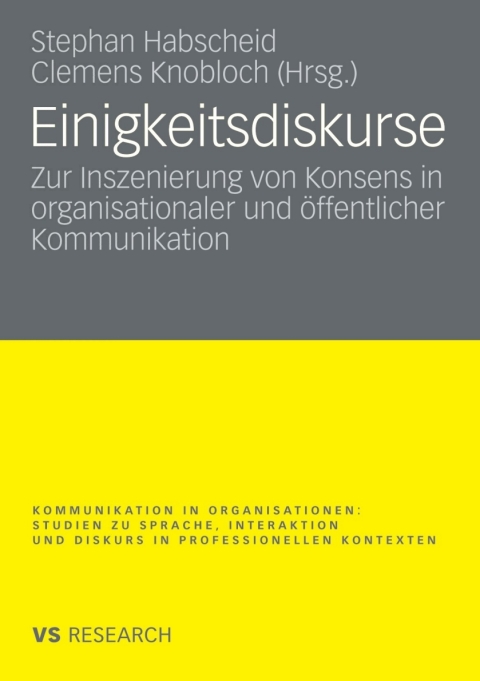 Cover image for book Einigkeitsdiskurse