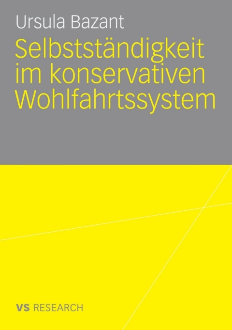 Cover image for book Selbstständigkeit im konservativen Wohlfahrtssystem