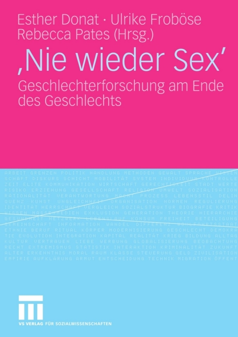 Cover image for book 'Nie wieder Sex'