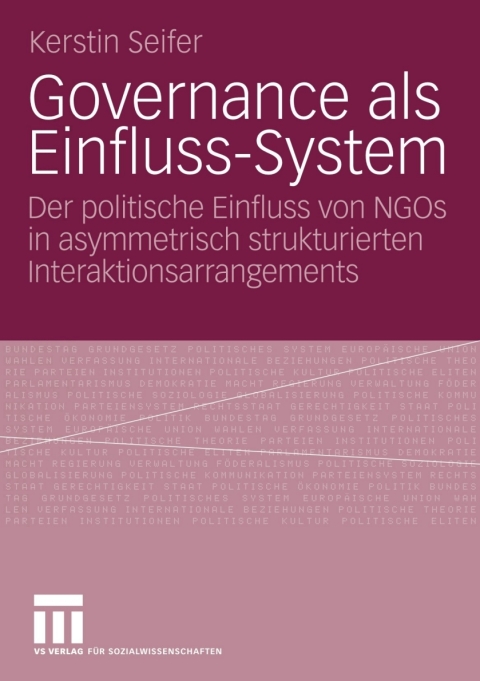 Cover image for book Governance als Einfluss-System