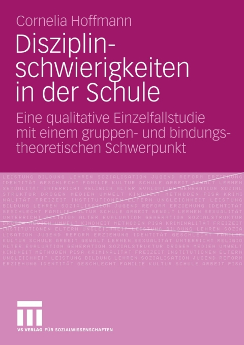 Cover image for book Disziplinschwierigkeiten in der Schule