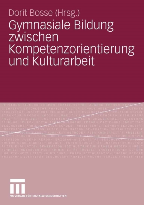 Cover image for book Gymnasiale Bildung zwischen Kompetenzorientierung und Kulturarbeit