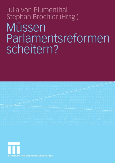 Cover image for book Müssen Parlamentsreformen scheitern?