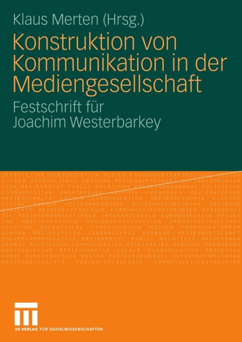 Cover image for book Konstruktion von Kommunikation in der Mediengesellschaft