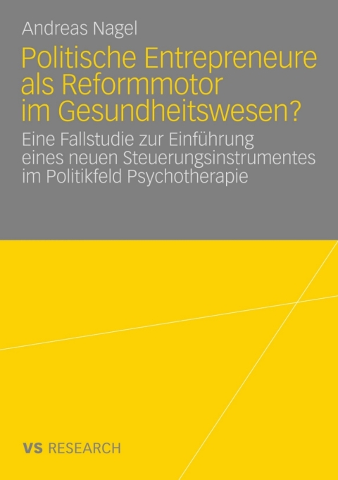 Cover image for book Politische Entrepreneure als Reformmotor im Gesundheitswesen?