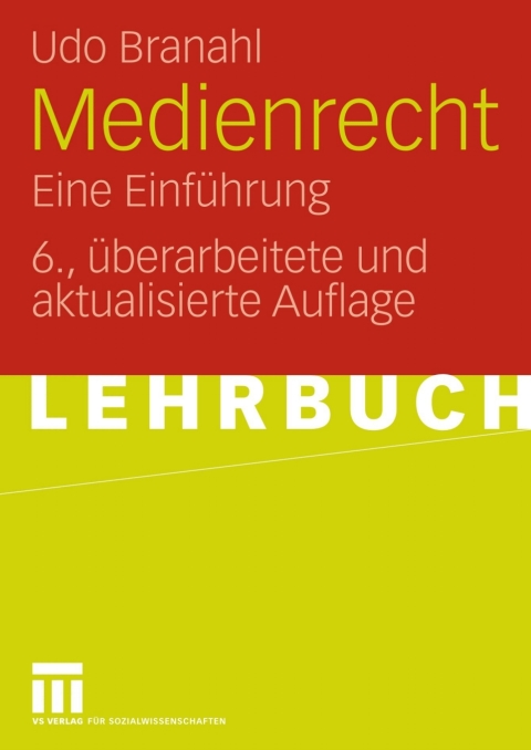 Cover image for book Medienrecht
