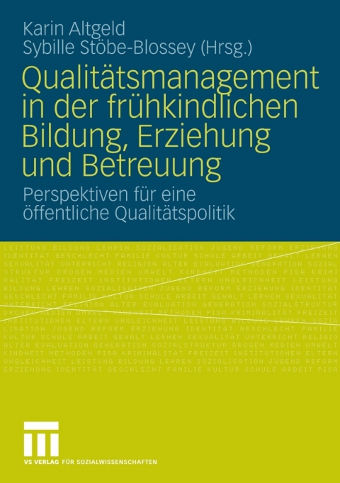 Cover image for book Qualitätsmanagement in der frühkindlichen Bildung, Erziehung und Betreuung