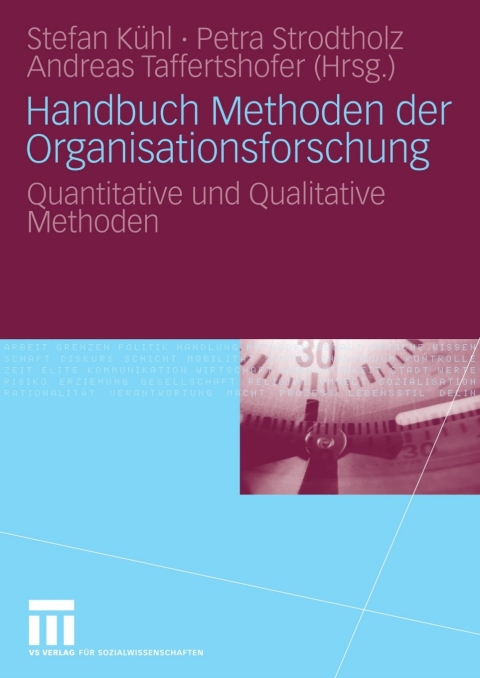 Cover image for book Handbuch Methoden der Organisationsforschung