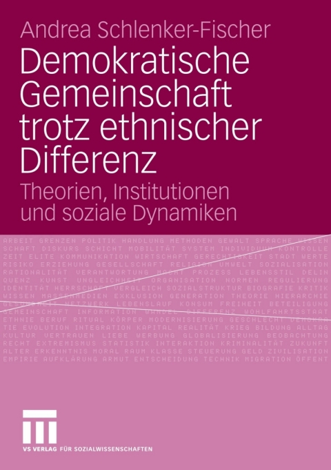 Cover image for book Demokratische Gemeinschaft trotz ethnischer Differenz